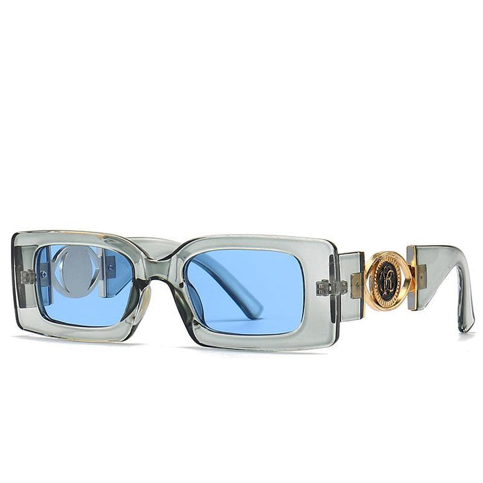 Small frame square sunglasses and sunglasses