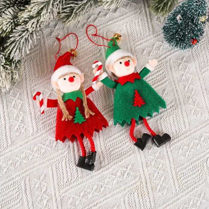 Christmas Pendant Cute Elf Doll Christmas Tree Decoration