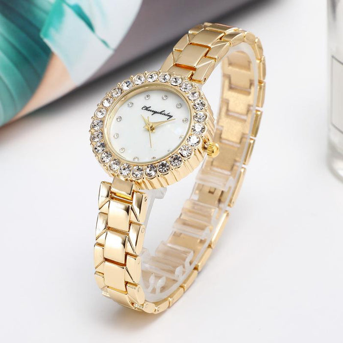 New Stainless Steel Women Wristwatch Quartz Fashion Casual Clock LLZ2222