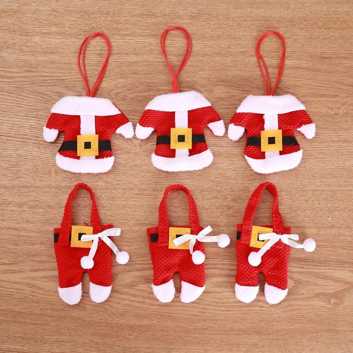 Christmas Desktop Decoration Clothing StyleTableware Cover