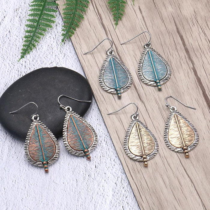 Vintage Fashion Drop Shaped Personalized Multi-layer Alloy Earrings