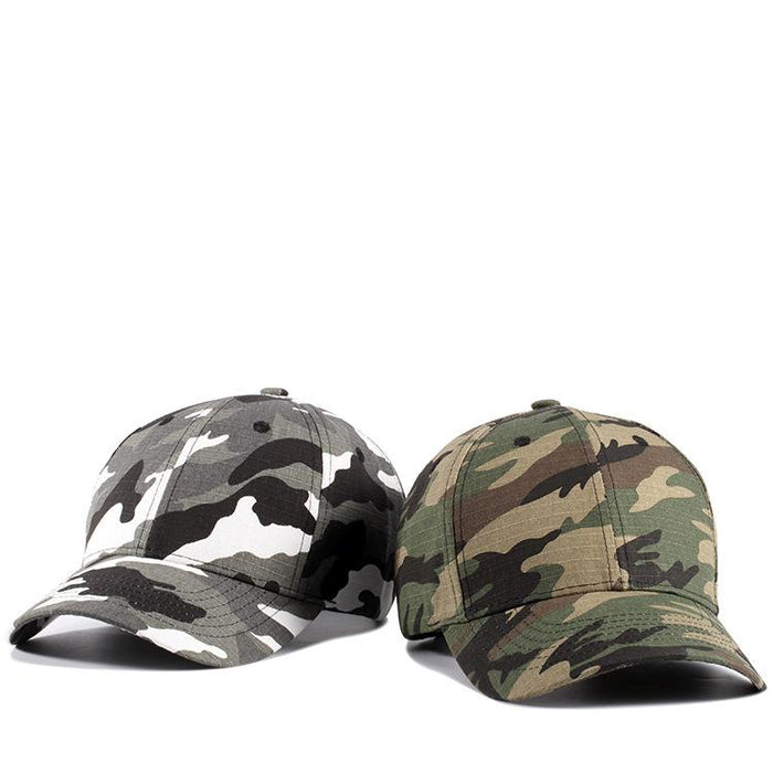 New Camouflage Solid colour Outdoor Baseball Cap Duck Tongue Cap