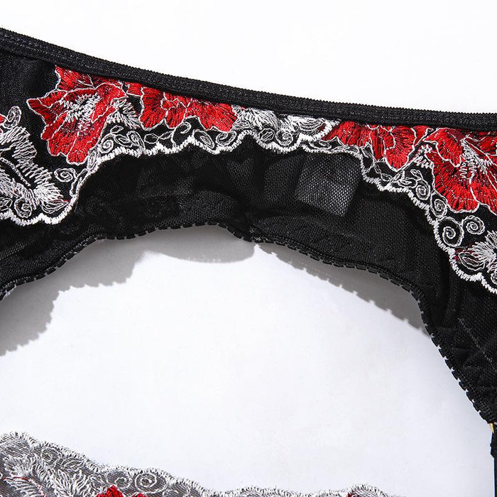 Sexy Lingerie Women's Fashion Embroidered Underwear Set