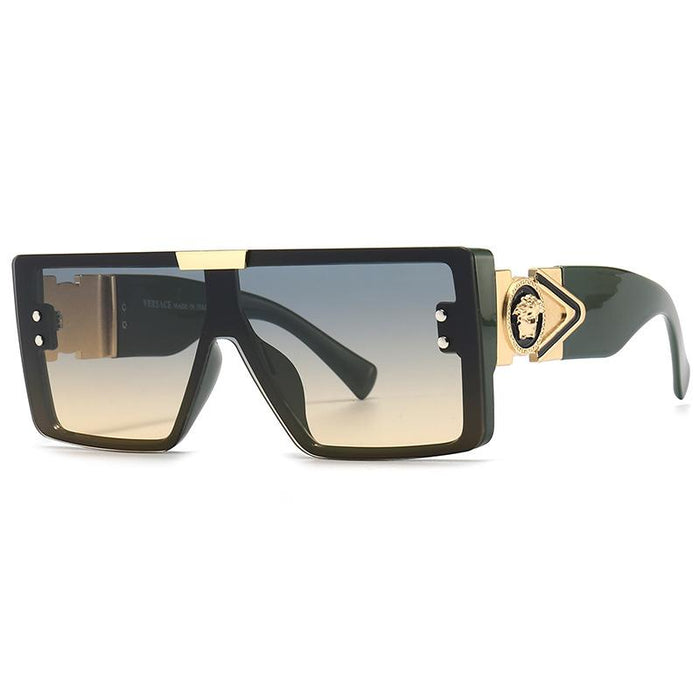 Large frame sunglasses frameless conjoined Sunglasses