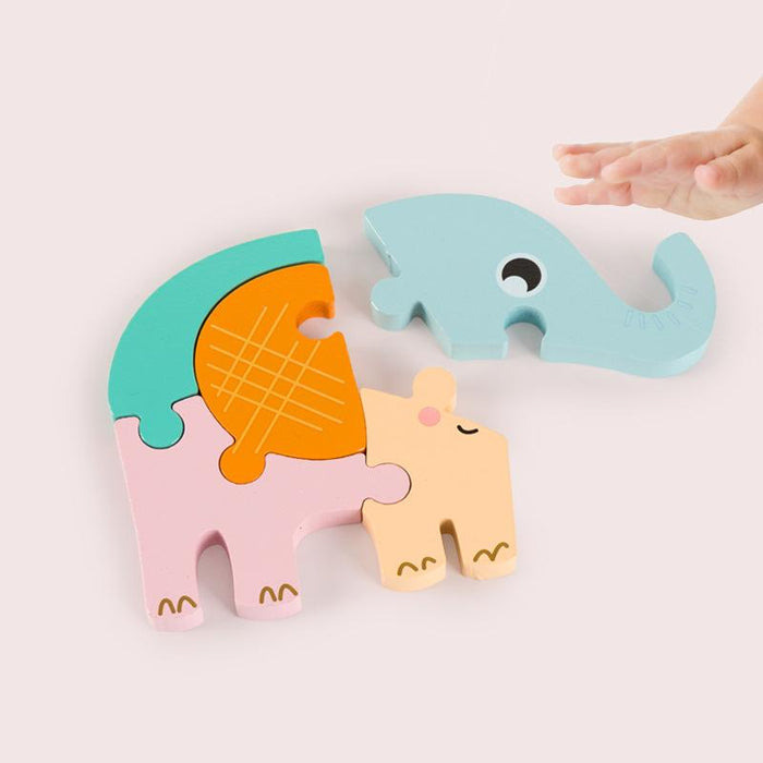 Macaroon Three-dimensional Puzzle Wooden Puzzle Toy