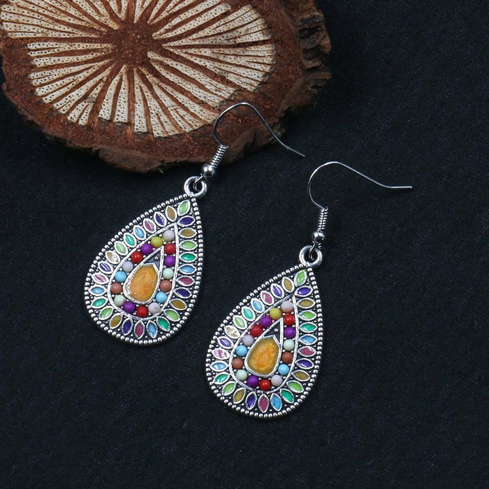 Bohemian Fashion Drop Shaped Pendant Earrings Jewelry