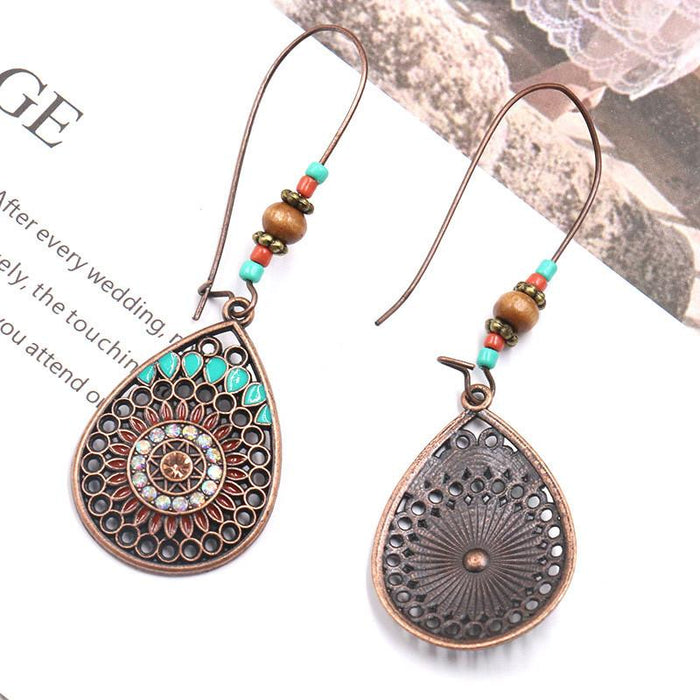 Personalized Fashion Retro Drop-shaped Long Oil Drop Earrings