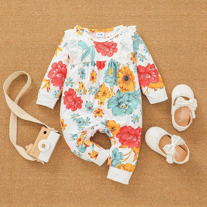 Newborn Baby Floral Jumpsuit