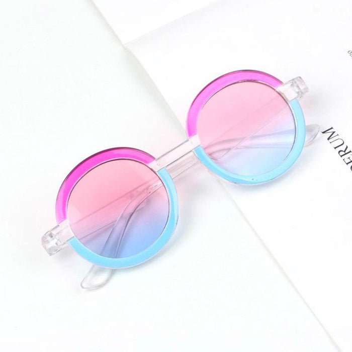 Children's Sunglasses New transparent colour matching glasses