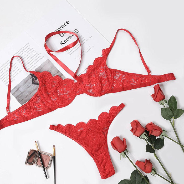 Women Fashion Lace Underwear Sexy Lingerie Set