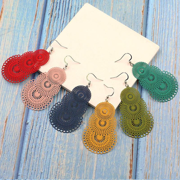 Boho Pattern Fashion colourful Earrings