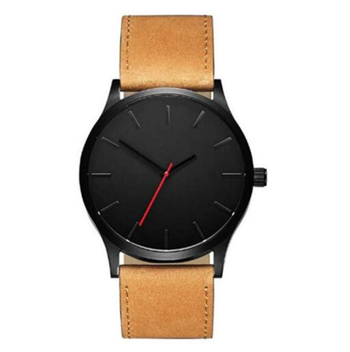 Men's Watch Fashion Leather Quartz Wristwatch