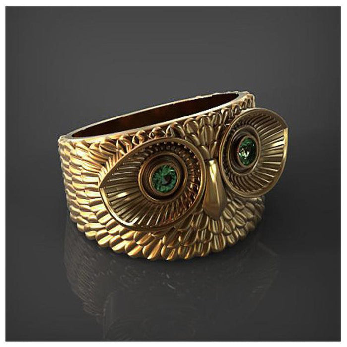 New Creative Owl Ring Popular Vintage Hand Jewelry