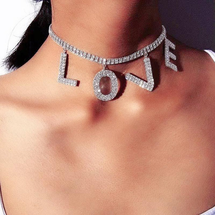 New Exquisite Necklace Personality Wild Love Clavicle Chain