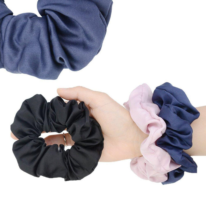 Multicolour Satin Cloth Loop Hair Tie Large Intestine Hair Loop