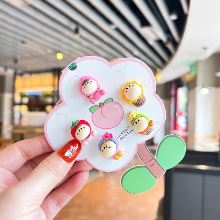 Children's hairpin cartoon mini hair circle