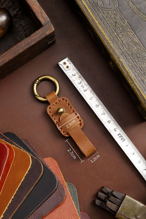 Fashion Simple Multicolour Leather Keychain