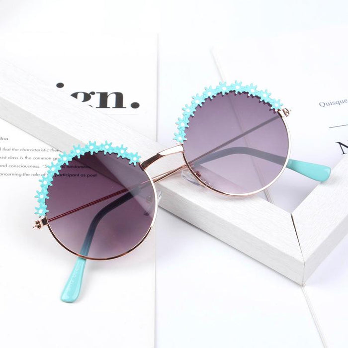 Children's sunglasses metal round frame sunglasses