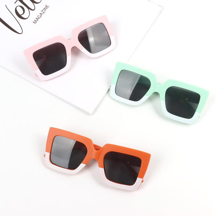 Children's Sunglasses colour matching wide edge frame