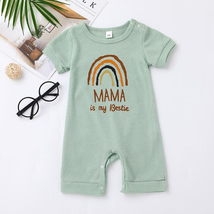 Summer Rainbow Printed Baby Jumpsuit