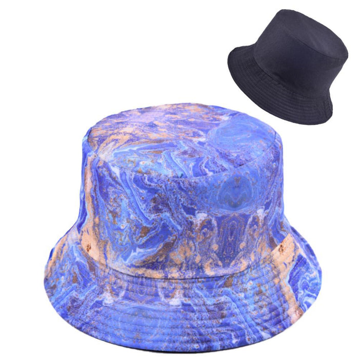 Multi-style Printed Fisherman Hat Outdoor Sun Hat Double-sided