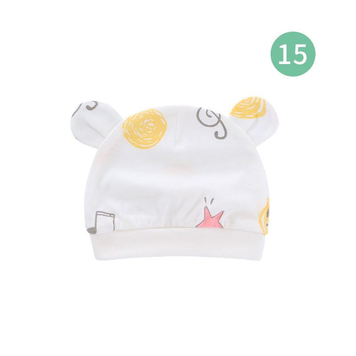 Binaural Printed Hat For Newborn Baby