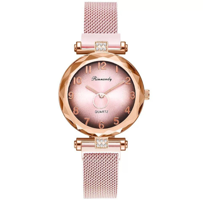 Simple Alloy Mesh Belt Women's Quartz Watch Llz22222