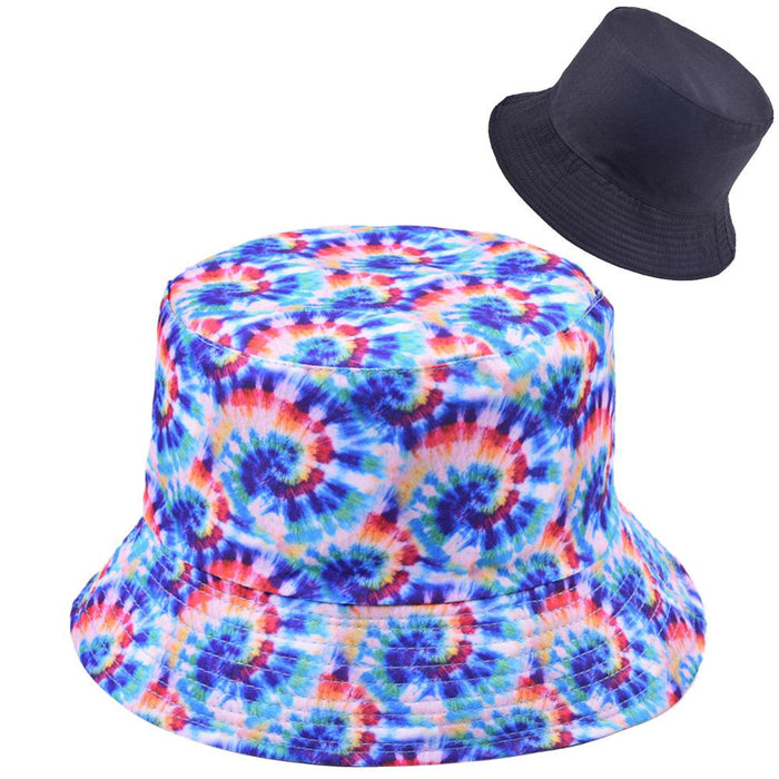 Multi-style Printed Fisherman Hat Outdoor Sun Hat Double-sided