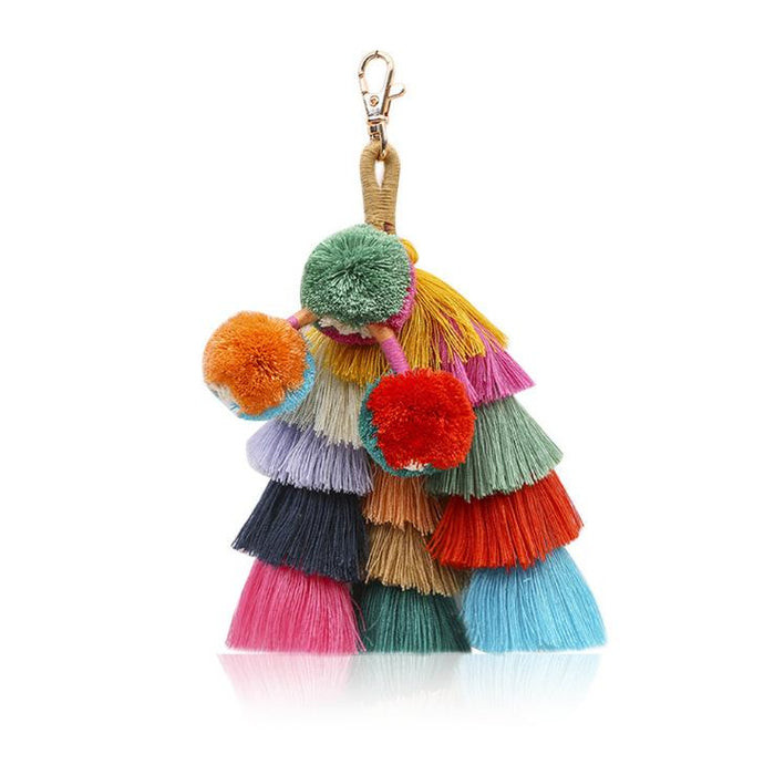 New Boho Tassel Pendant Keychain Charm