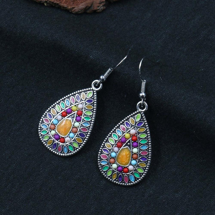 Bohemian Fashion Drop Shaped Pendant Earrings Jewelry