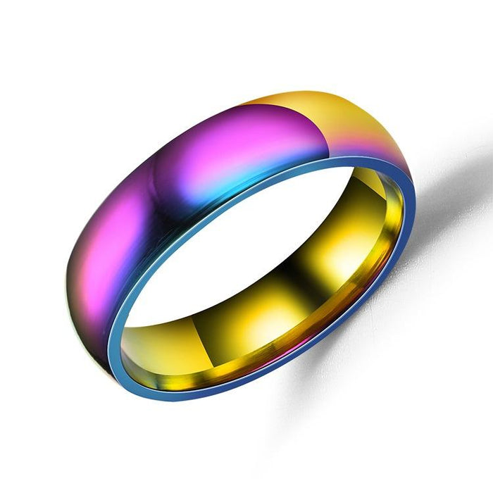 Titanium Steel Couple Ring