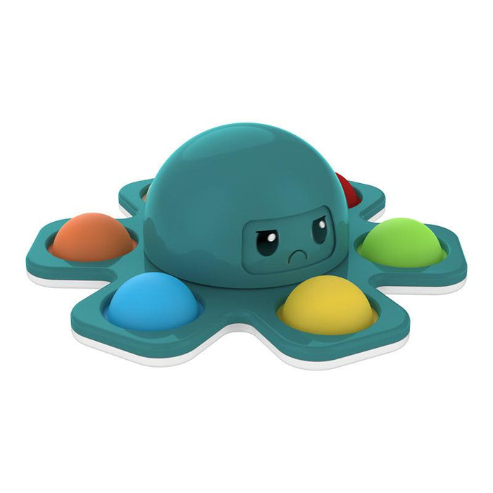 Face-changing Octopus Bubble Music Octopus Spinning Decompression Toy