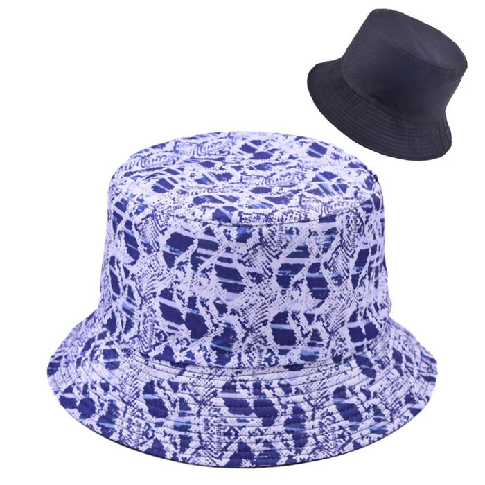 Multi-style Printed Fisherman Hat Outdoor Sun Hat Double-sided