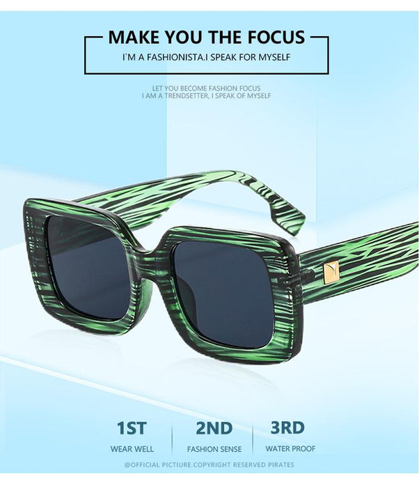 Box men's and women's color matching Sunglasses