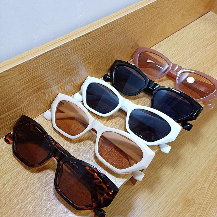 Fashion Retro Plain Small Frame Sunglasses