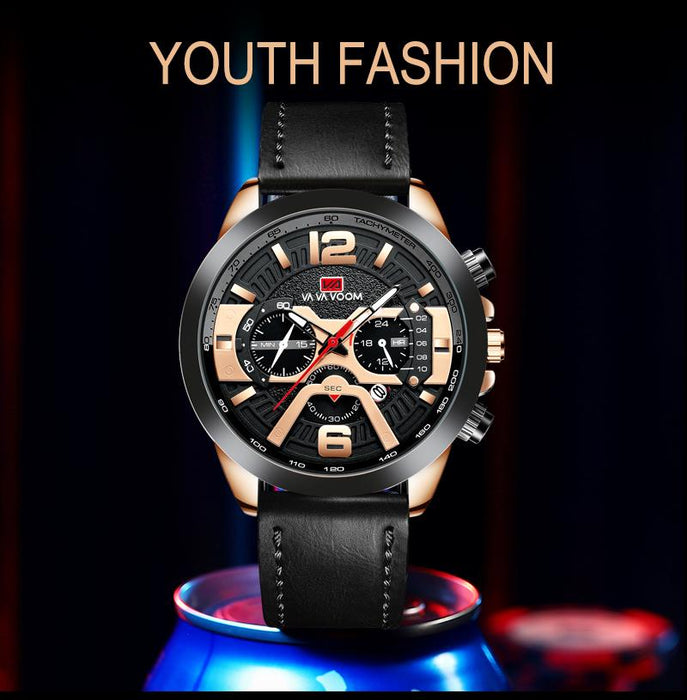 Wrist Watch Quartz Male Classic Design Waterproof Watches Multifunction Wristwatch For Men