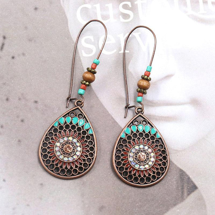 Personalized Fashion Retro Drop-shaped Long Oil Drop Earrings