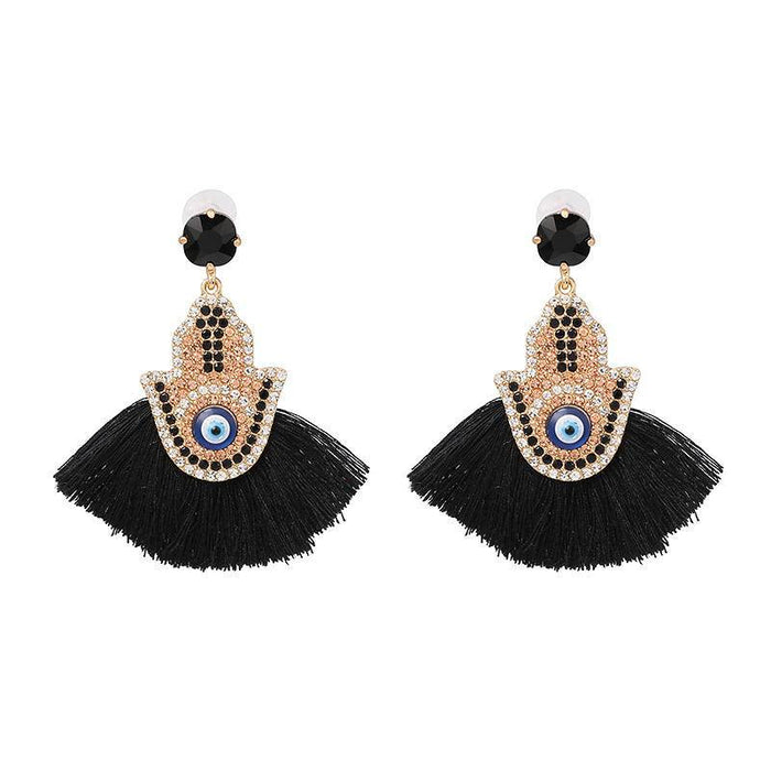 New fan tassel female Earrings accessories