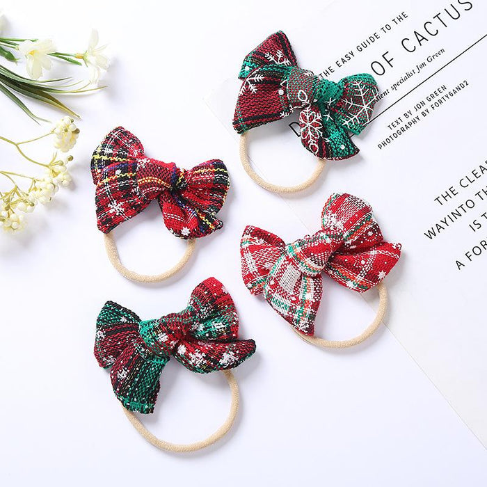 Children's Hair Tie Christmas Bow Hair Accessories