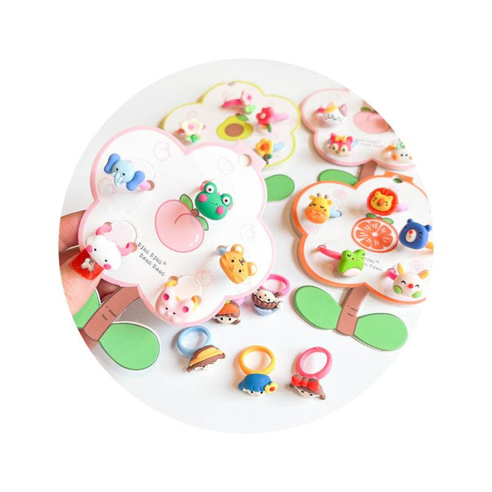 Children's hairpin cartoon mini hair circle