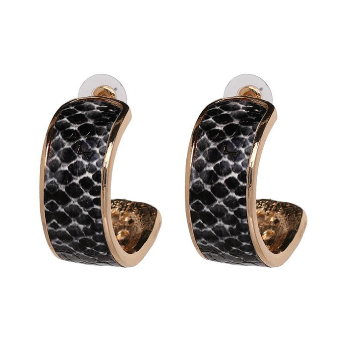 Women's Jewelry C-shaped Women's Leopard Earrings Accessories