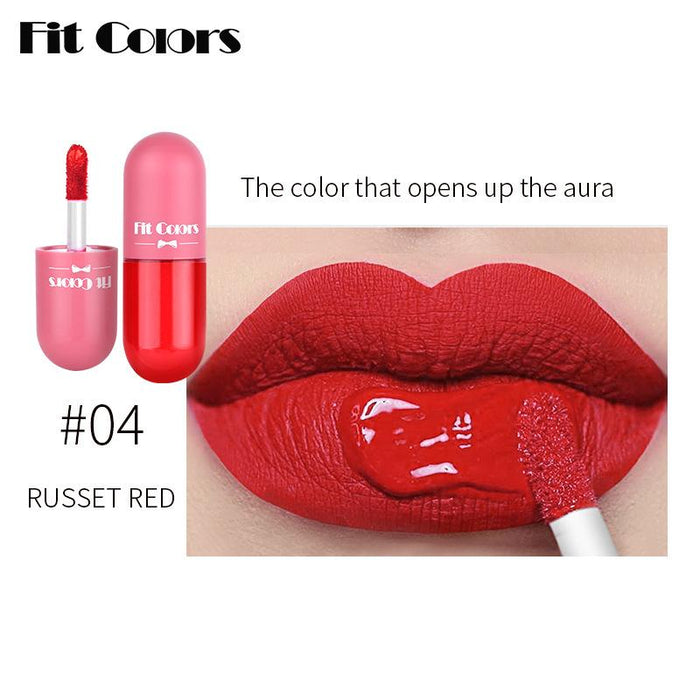 5-colour Mini capsule lip gloss non stick cup matte