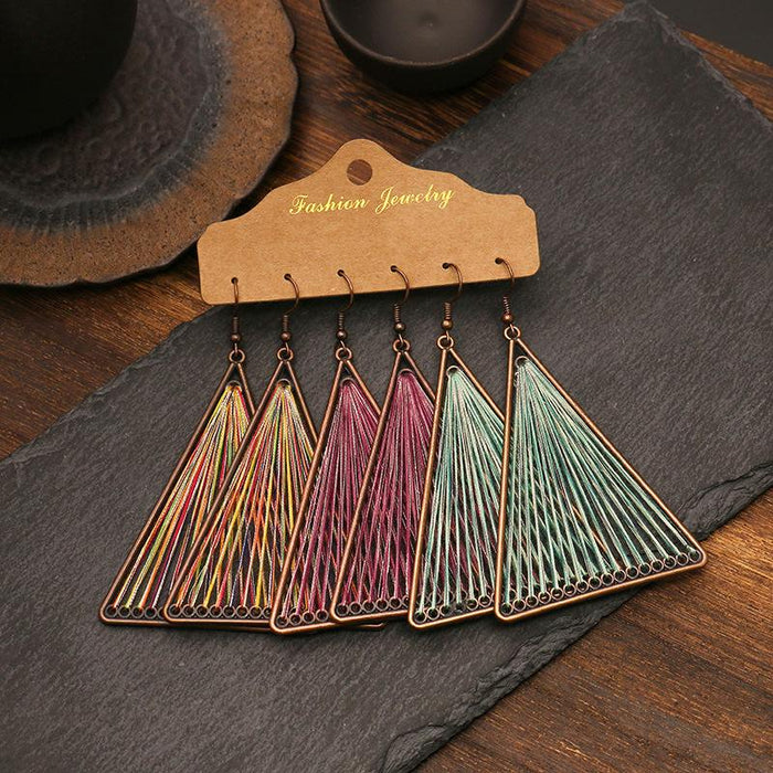 3 pairs/set Earrings Bohemian Style Jewelry X0X36207