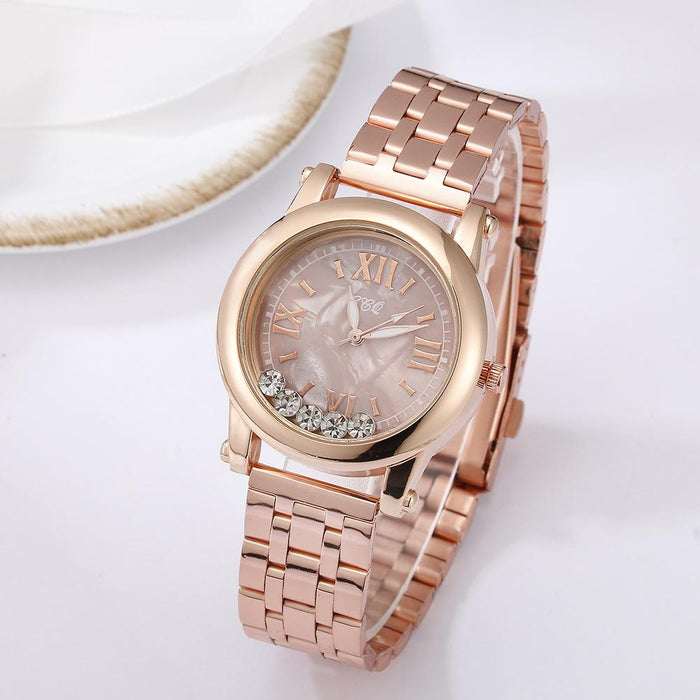 New Stainless Steel Women Wristwatch Quartz Fashion Casual Clock LLZ20806