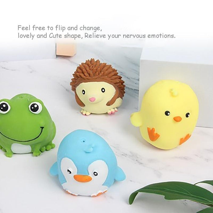 Flip Gift Box Cute Pet Pinch Animal Silicone Toy