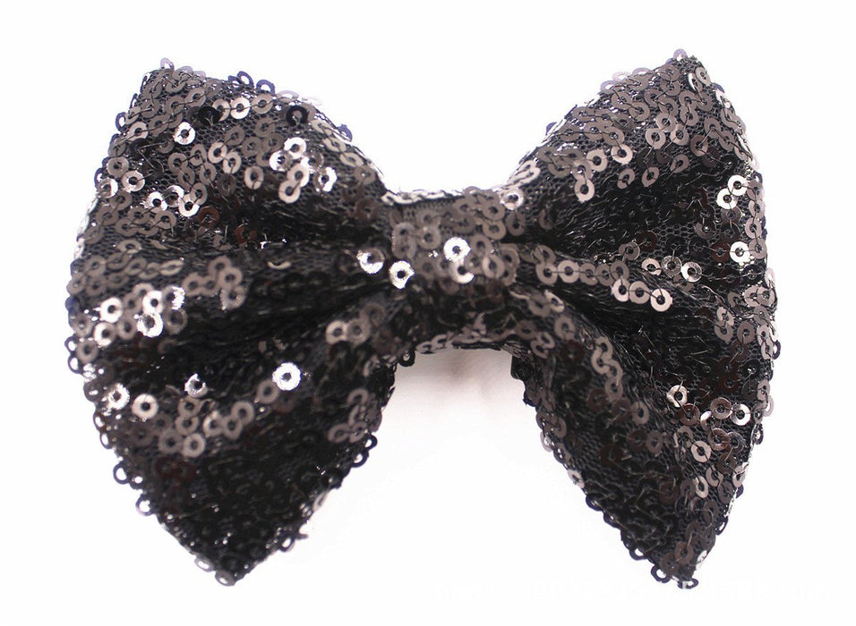 Sequin Bow Hair Clip