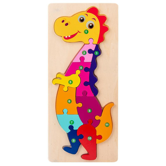 Wooden Large Buckle Three-dimensional Puzzle Toy