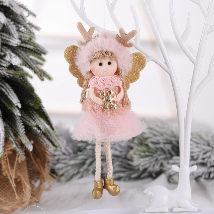 Christmas Decorations Angel Girl Ornaments Children Doll Gift