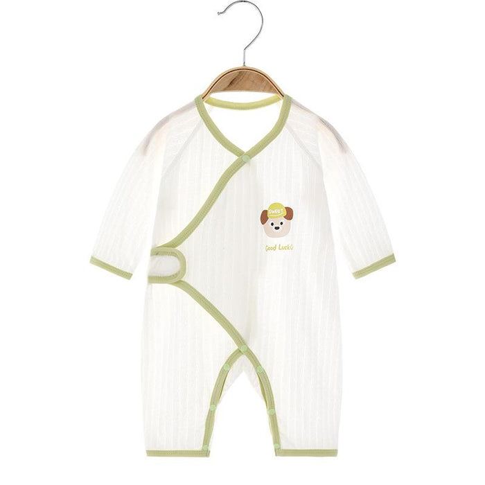 Newborn Velcro Pure Cotton Long Sleeved Romper