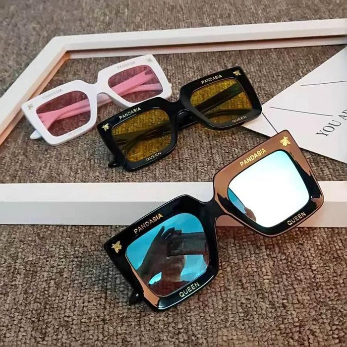 Children's Sunglasses personality box colorful reflection